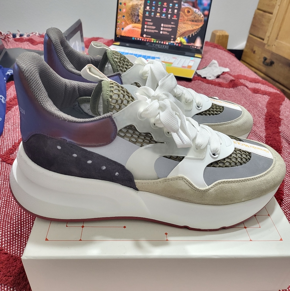 Men's Alexander McQueen Multi Color  Sneakers Size 10